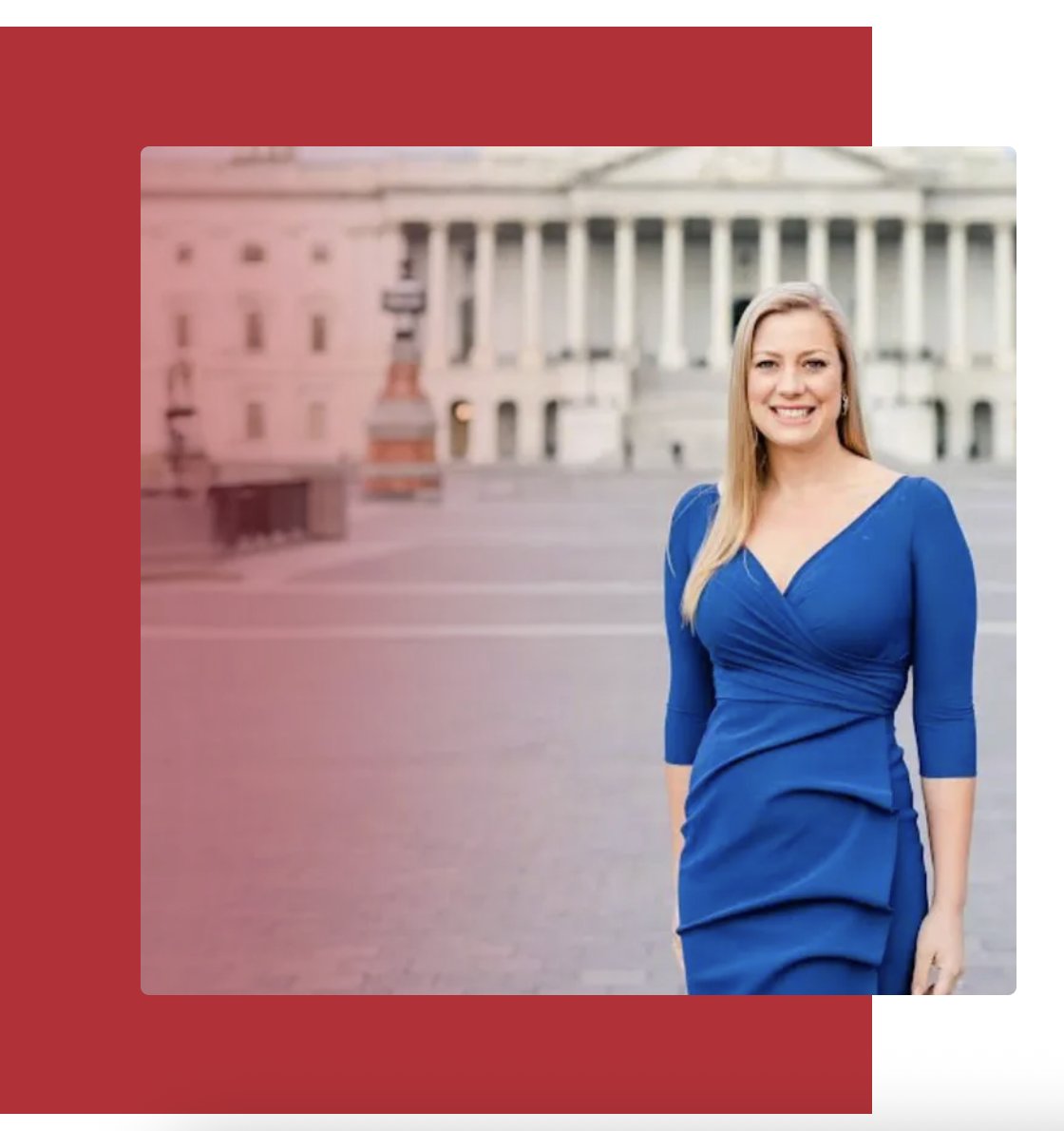 Jessica Hart Steinmann — photograph in a campaign graphic, sourced from her homepage