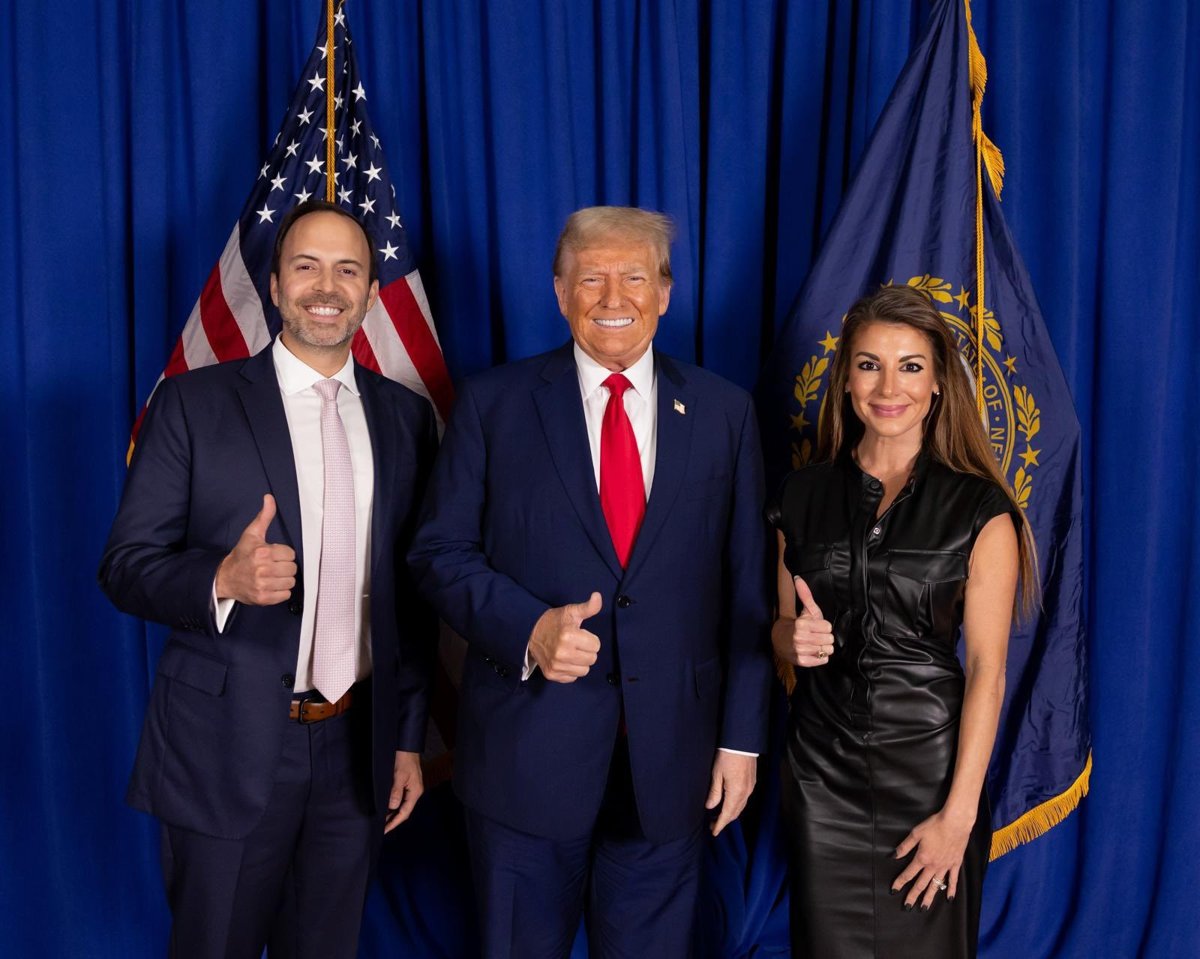 Lance Gooden — campaign group photograph with Donald Trump; no Omar endorsement is implied