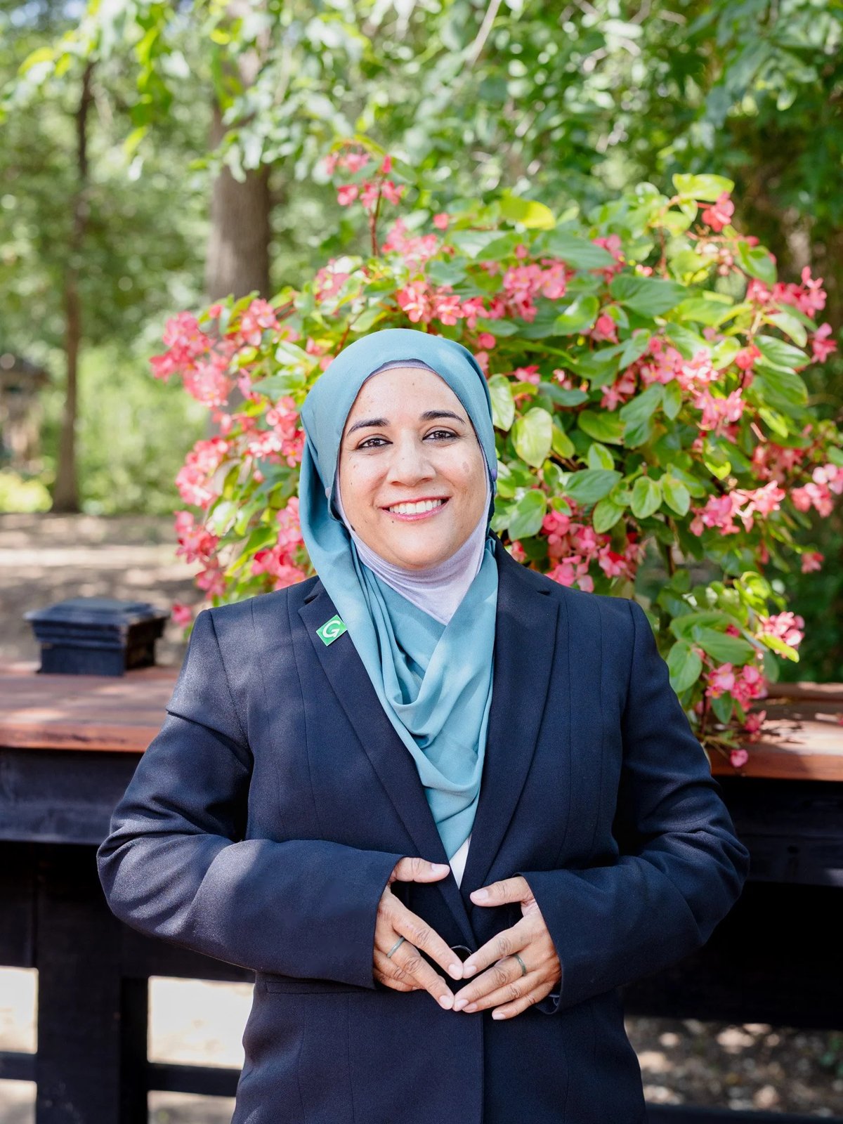Shehla Faizi — photograph from her campaign homepage, Moments by Manar